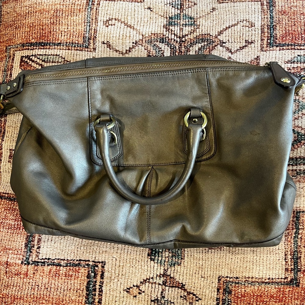 Coach Ashley Sabrina satchel pewter handbag - Picture 3 of 5